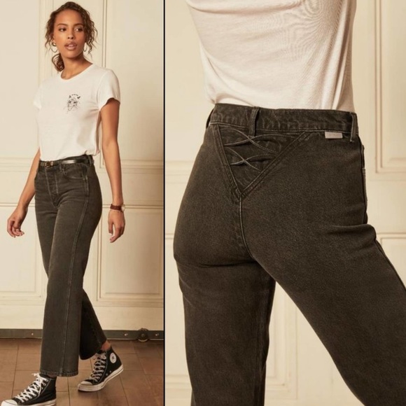 Boyish High Rise Mikey Black Jean in Moonstruck 24 - Picture 2 of 11